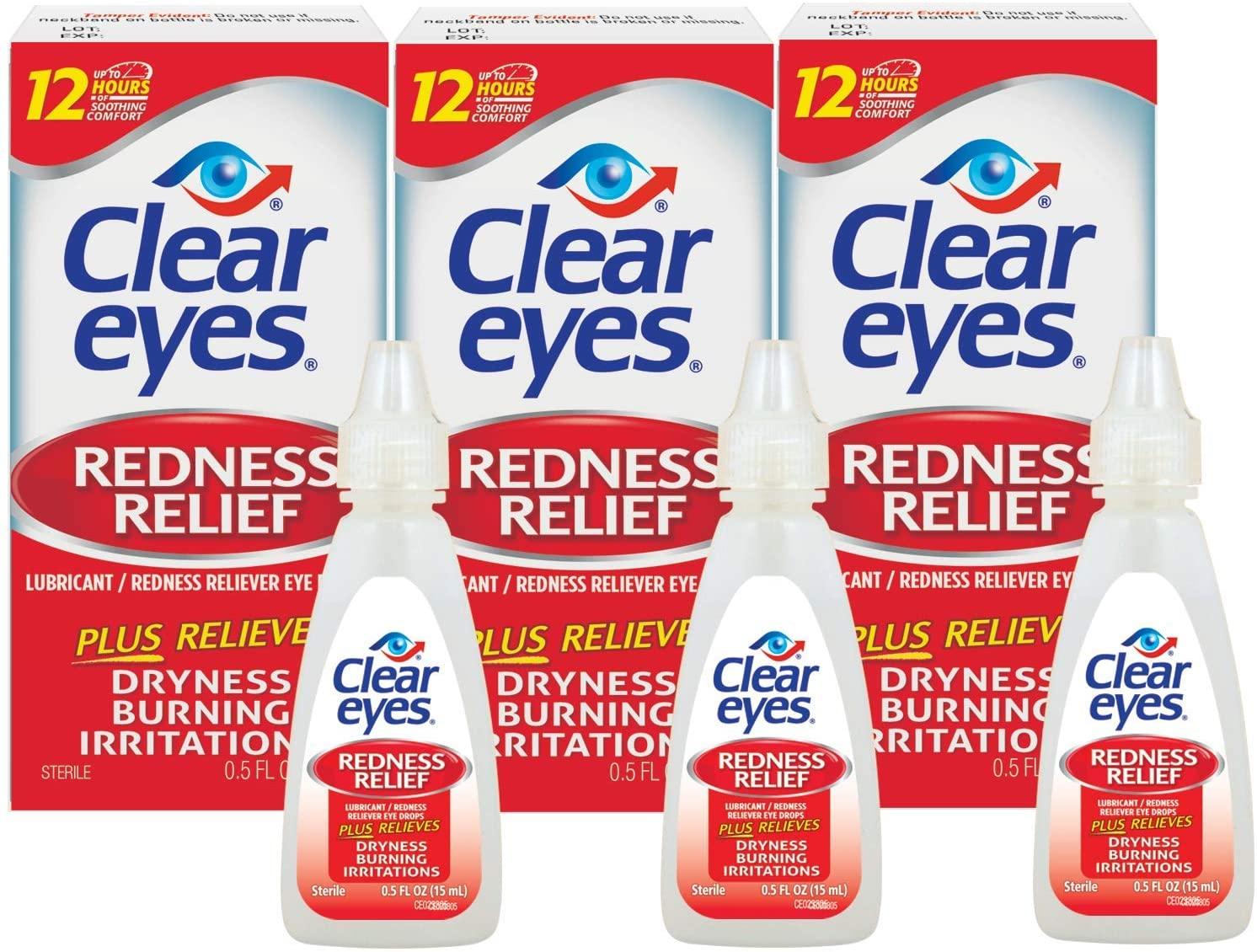 3 Clear Eyes Redness Relief Eye Drops for $5.92 Shipped
