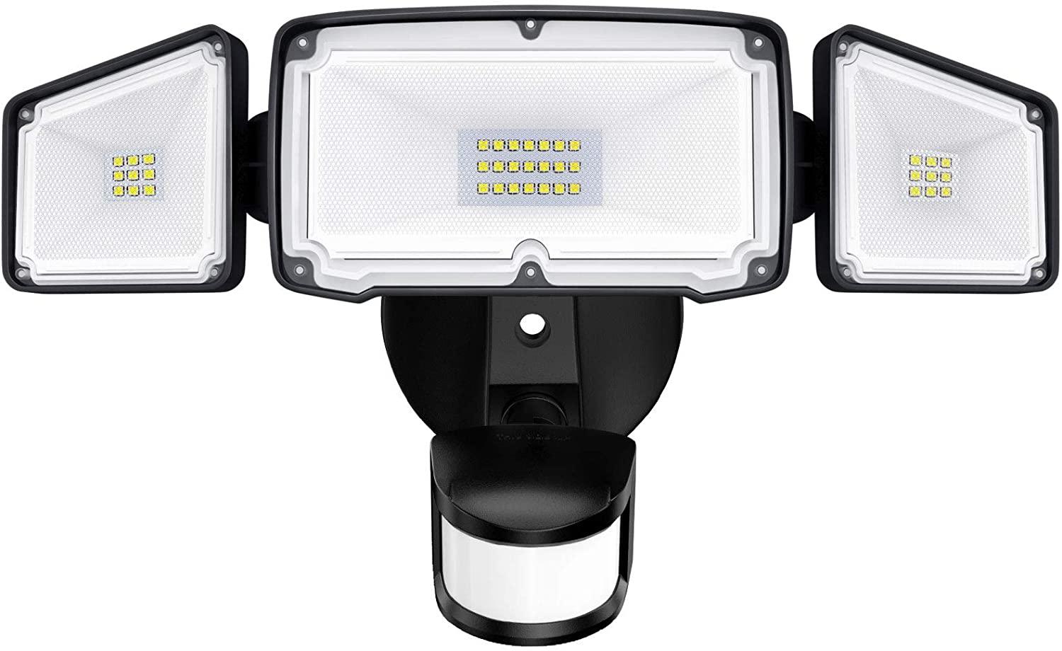 Amico 3-Head Motion Sensor LED Security Lights for $21.44 Shipped