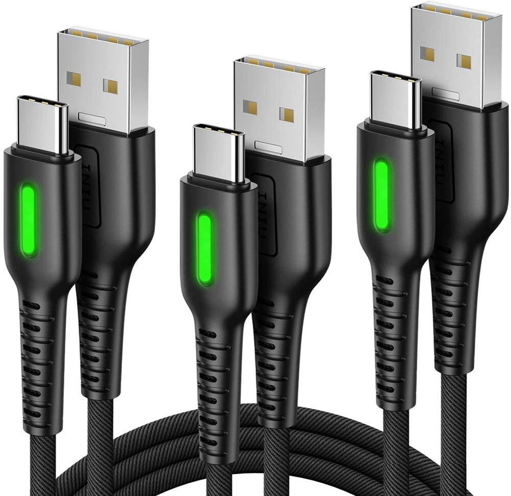 3 INIU Nylon Braided QC 3.0 USB C to USB A Cables for $5.99