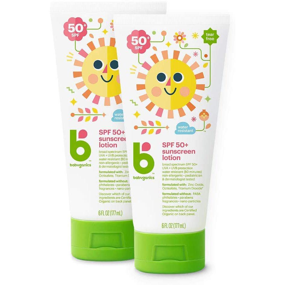 Babyganics SPF 50 Baby Sunscreen Lotion UVA UVB Protection for $8.41 Shipped