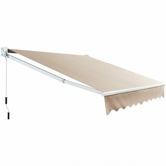 Costway Retractable Shade Patio Awning for $125.95 Shipped
