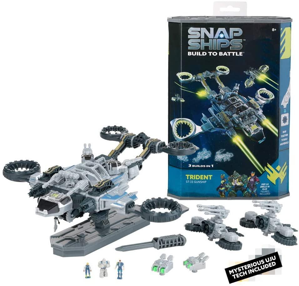 100-Piece PlayMonster Snap Ships Trident ST-33 Gunship Building Set for $9.99