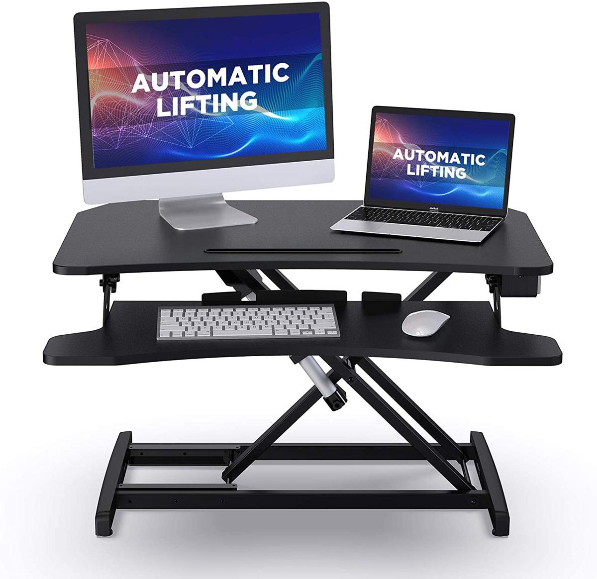 Abox Standing Desk with Electric Powered Lifting Converter for $144.99 Shipped