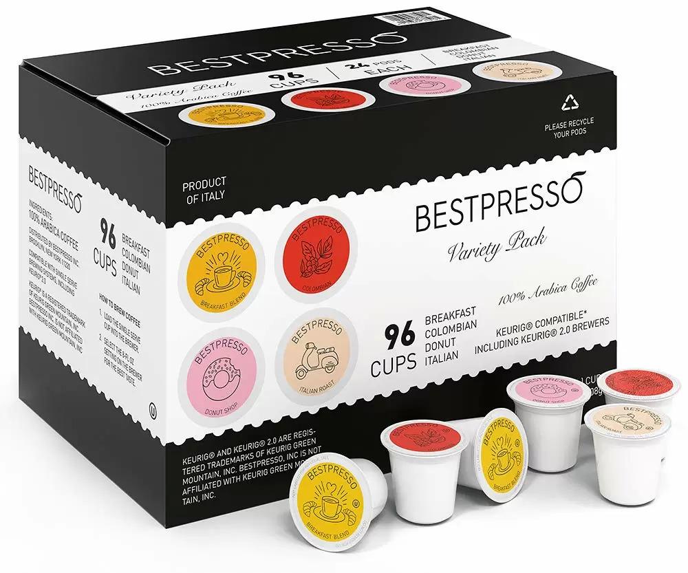 96 Bestpresso Coffee Variety Pack K-Cups for $18.84 Shipped