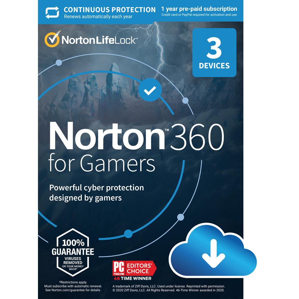 Norton 360 for Gamers 2021 Anti-Virus with VPN for $1