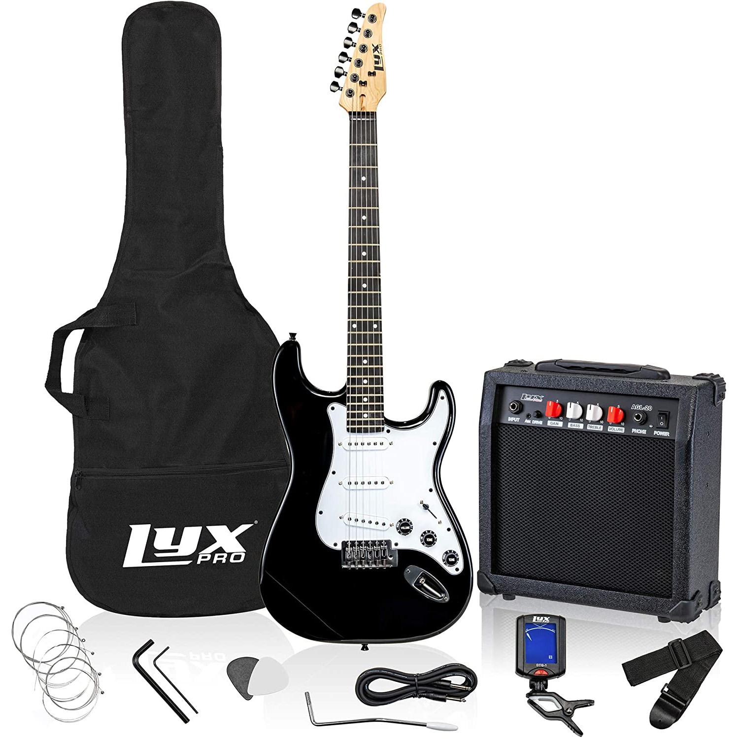LyxPro Electric Guitar 39in Complete Beginner Starter Kit for $127.99 Shipped