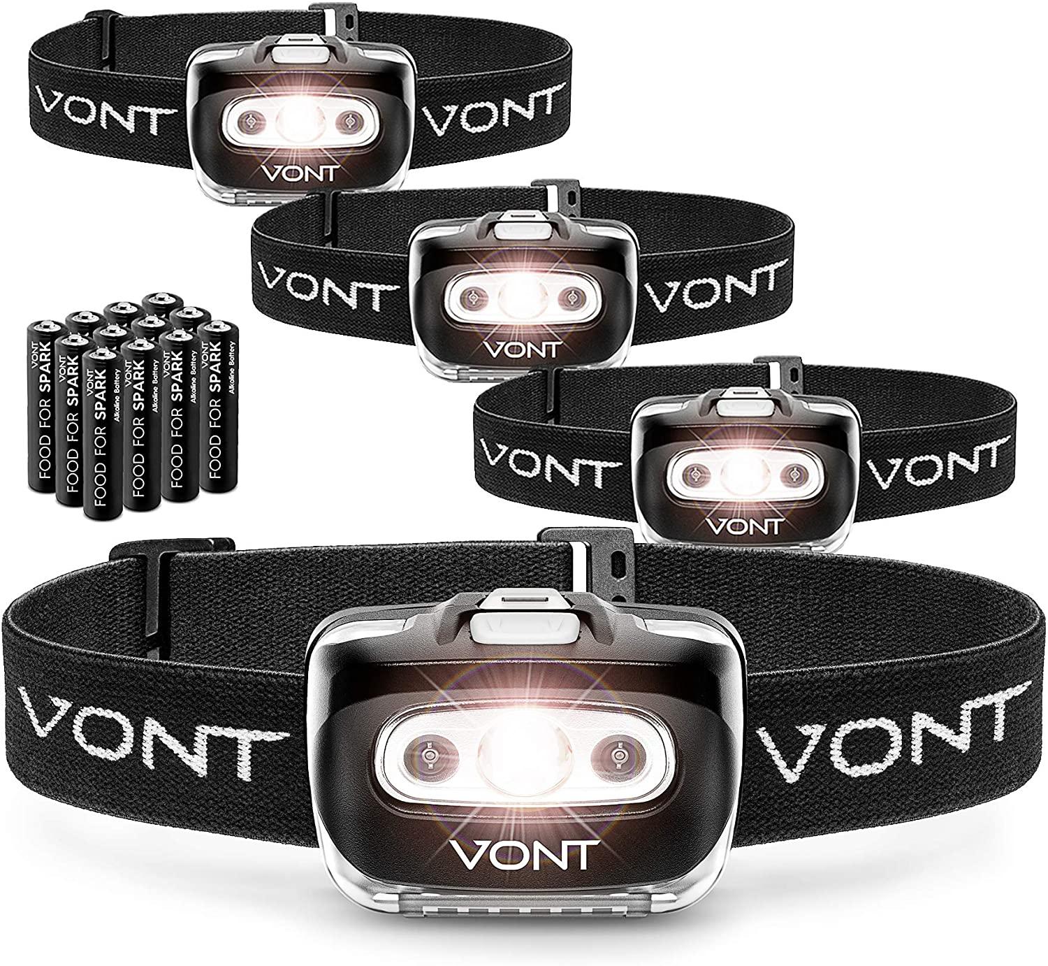 4 Vont Spark LED Headlamp Flashlight for $19.99