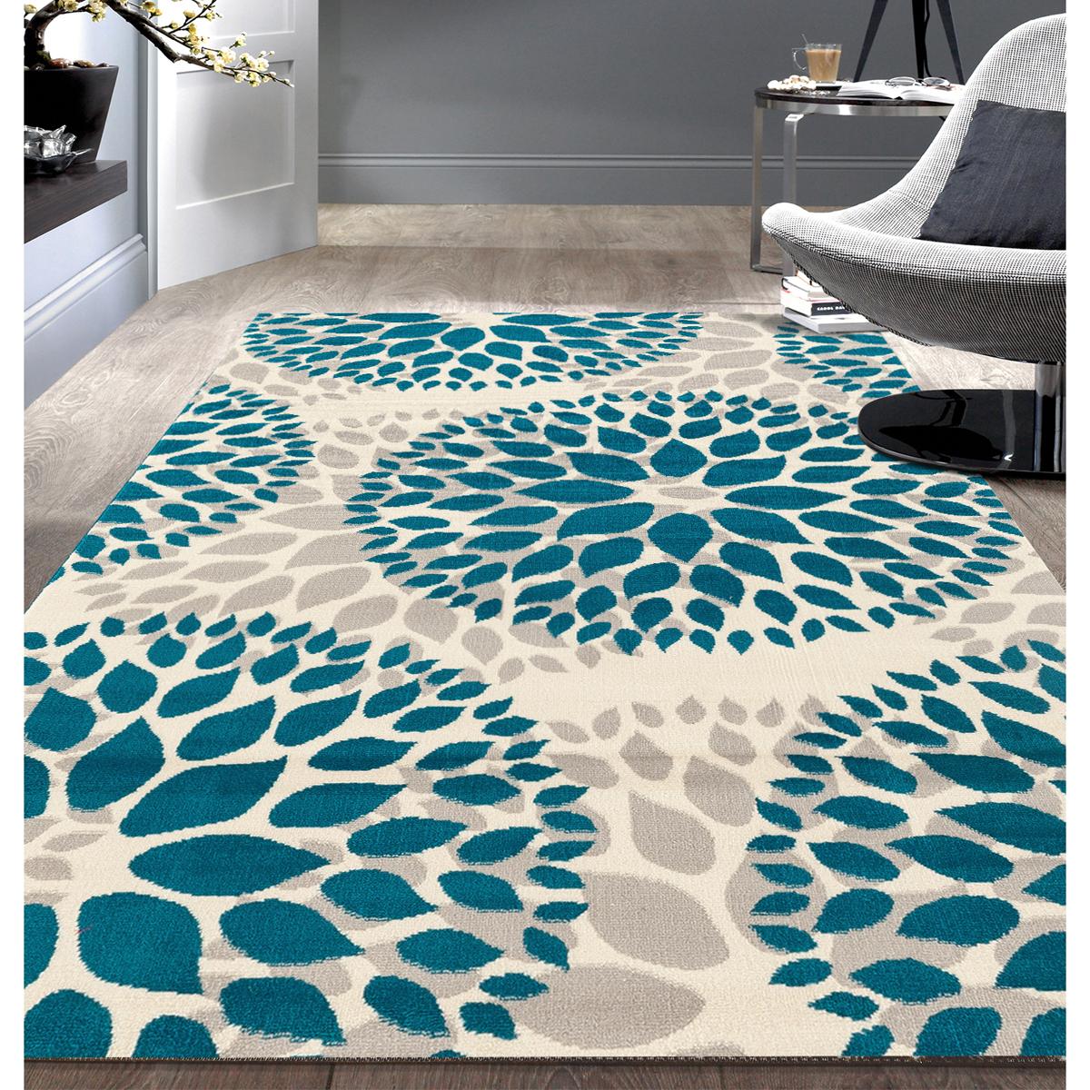 5x7 Modern Floral Design Area Rug for $44.99 Shipped