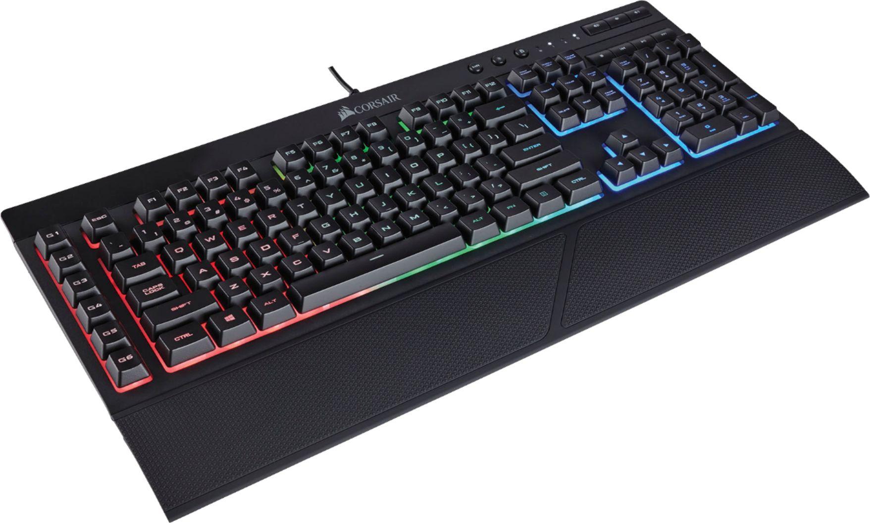 Corsair K55 RGB Backlit Wired Membrane Gaming Keyboard for $19.99