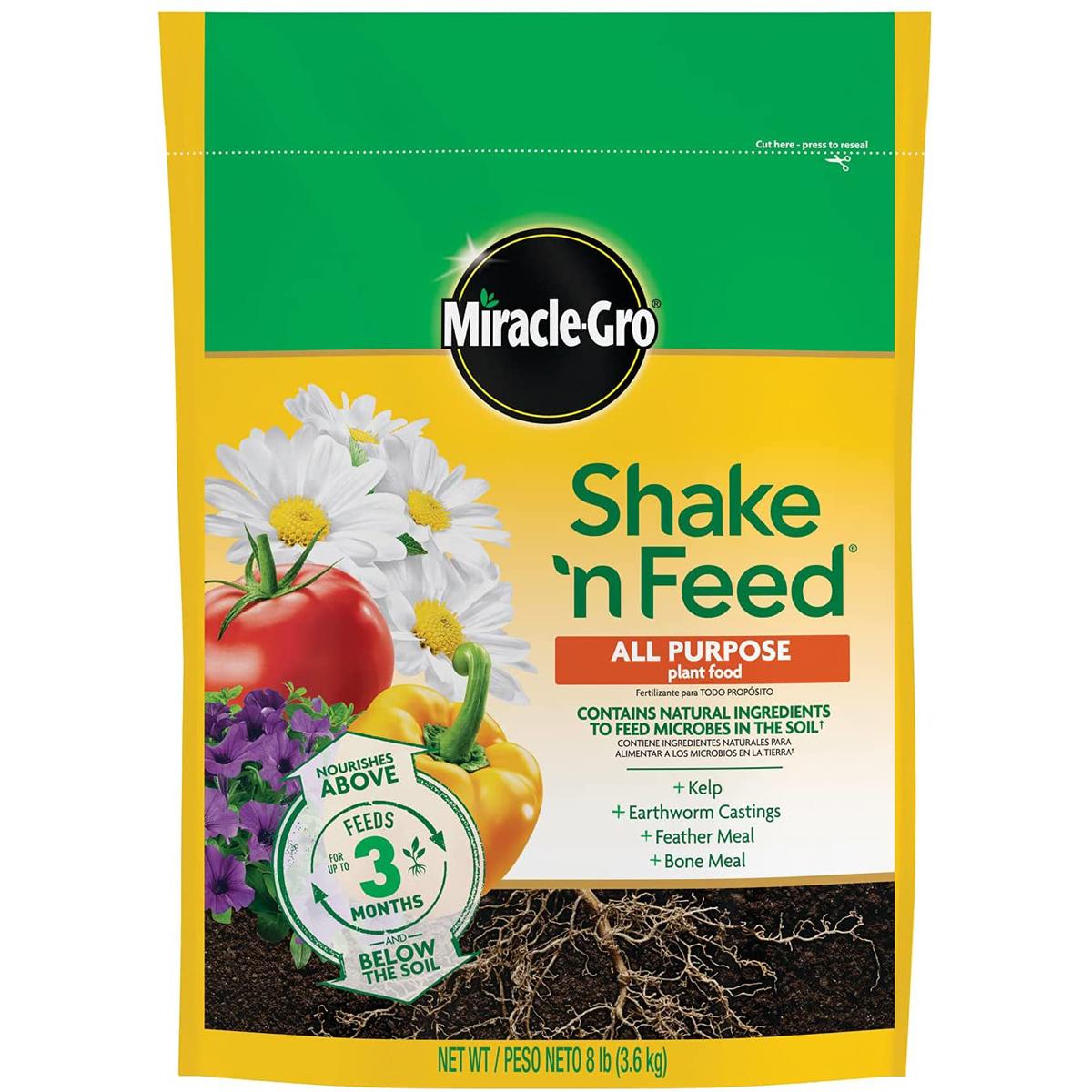 Miracle-Gro Shake N Feed All Purpose Plant Food for $12.38
