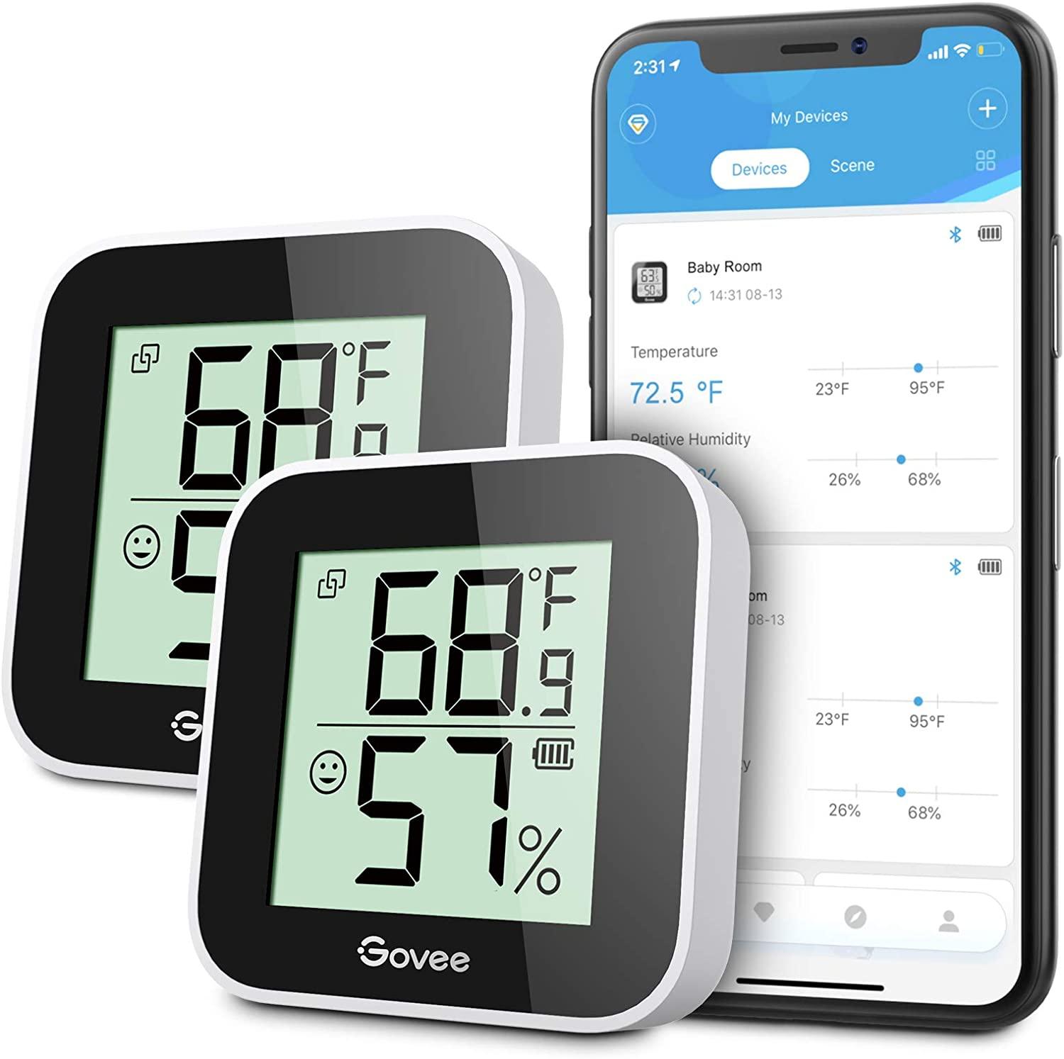 2 Govee Temperature Humidity Monitor for $14.99