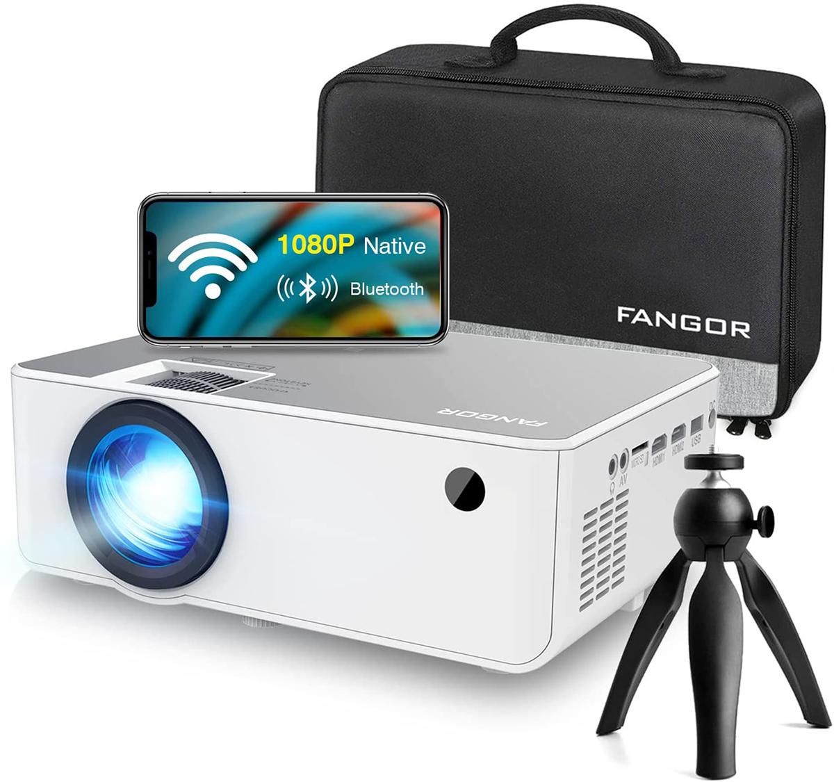 Fangor 1080P HD Wifi Bluetooth Projector for $132.98 Shipped
