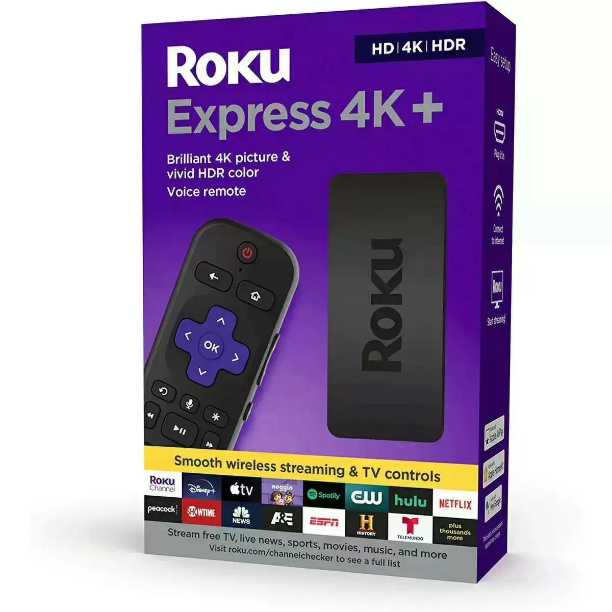 Roku Express 4K+ 2021 Streaming Media Player for $28.98 Shipped