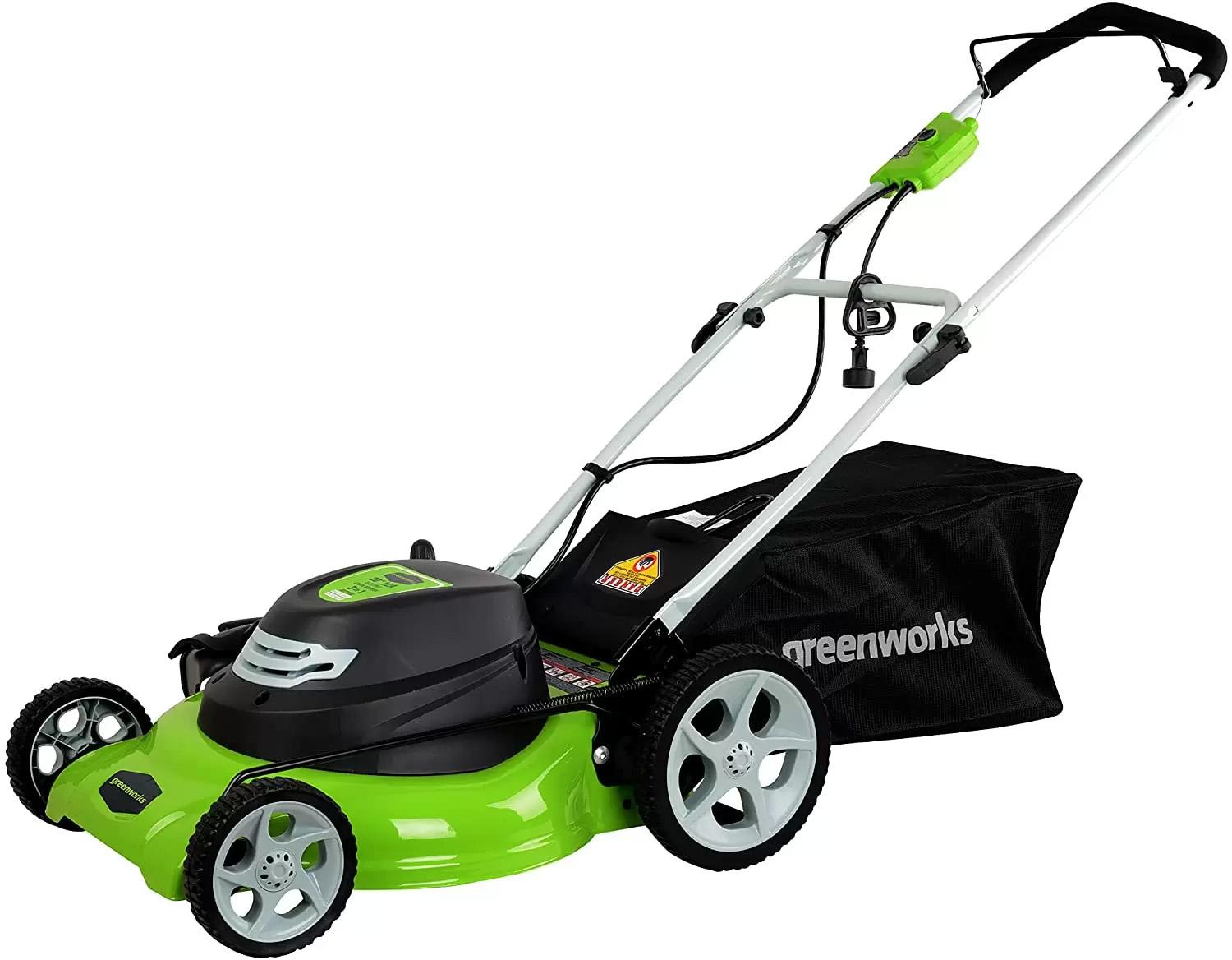 Greenworks 12A 20in 3-in-1 Electric Corded Lawn Mower for $89.99 Shipped
