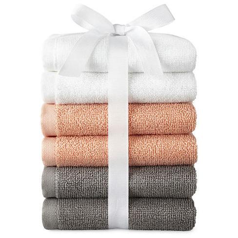 Morgan 6-Piece Washcloth Set for $2.52