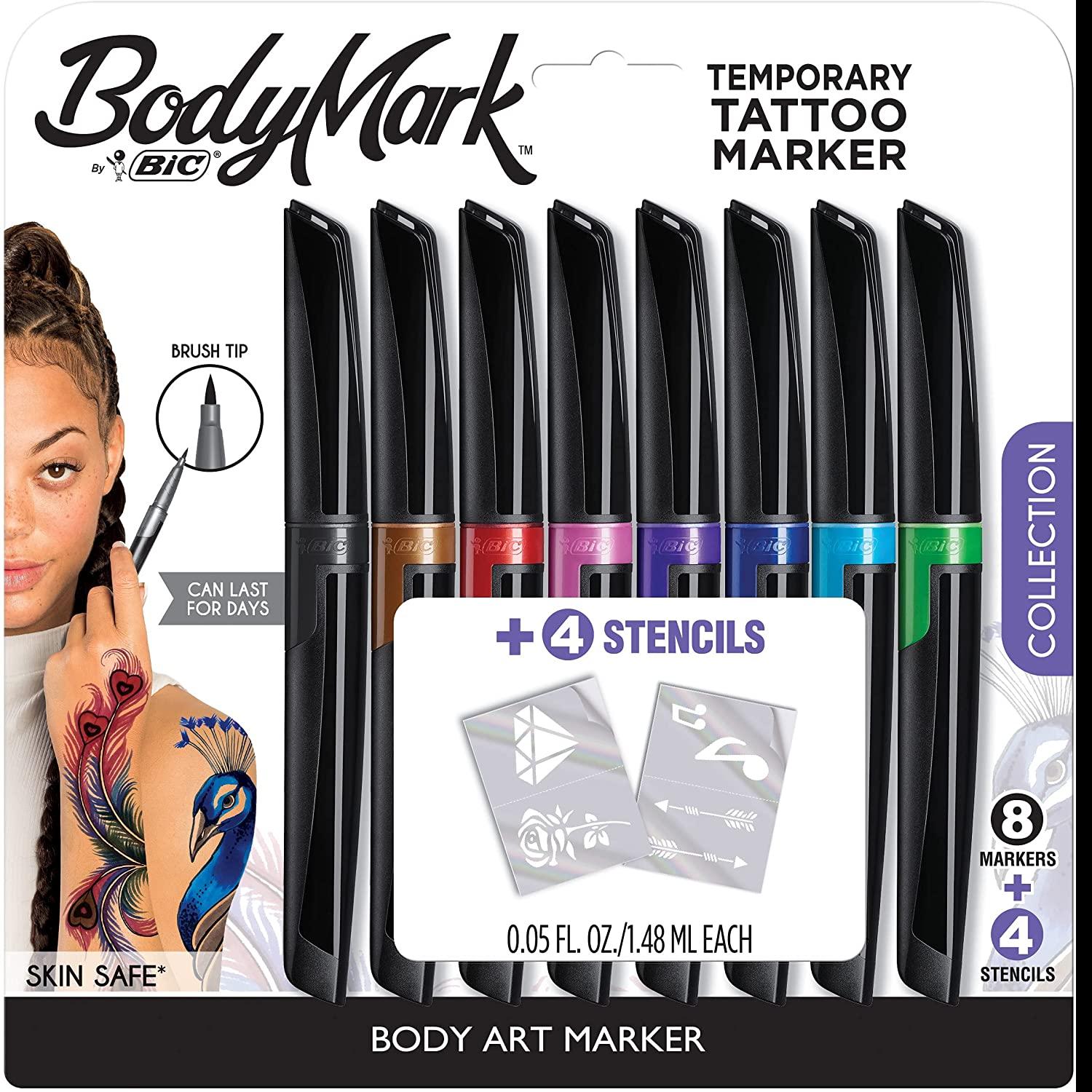 8 BIC BodyMark Temporary Tattoo Marker for $9.40