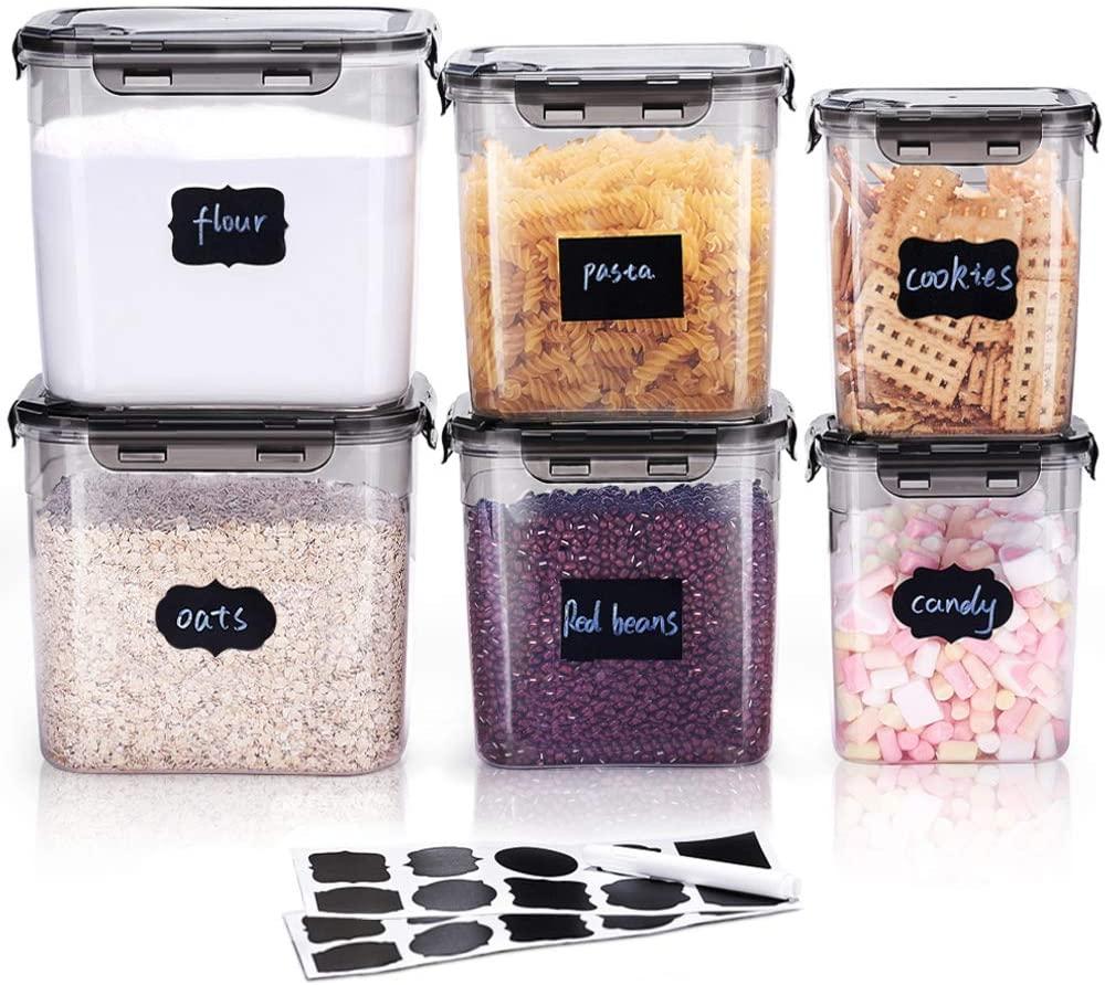 6 Pieces Plastic Flour Storage Containers for $18 Shipped