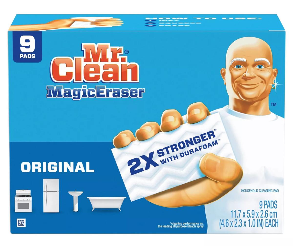 18 Mr Clean Magic Eraser Cleaning Pads for $12.44