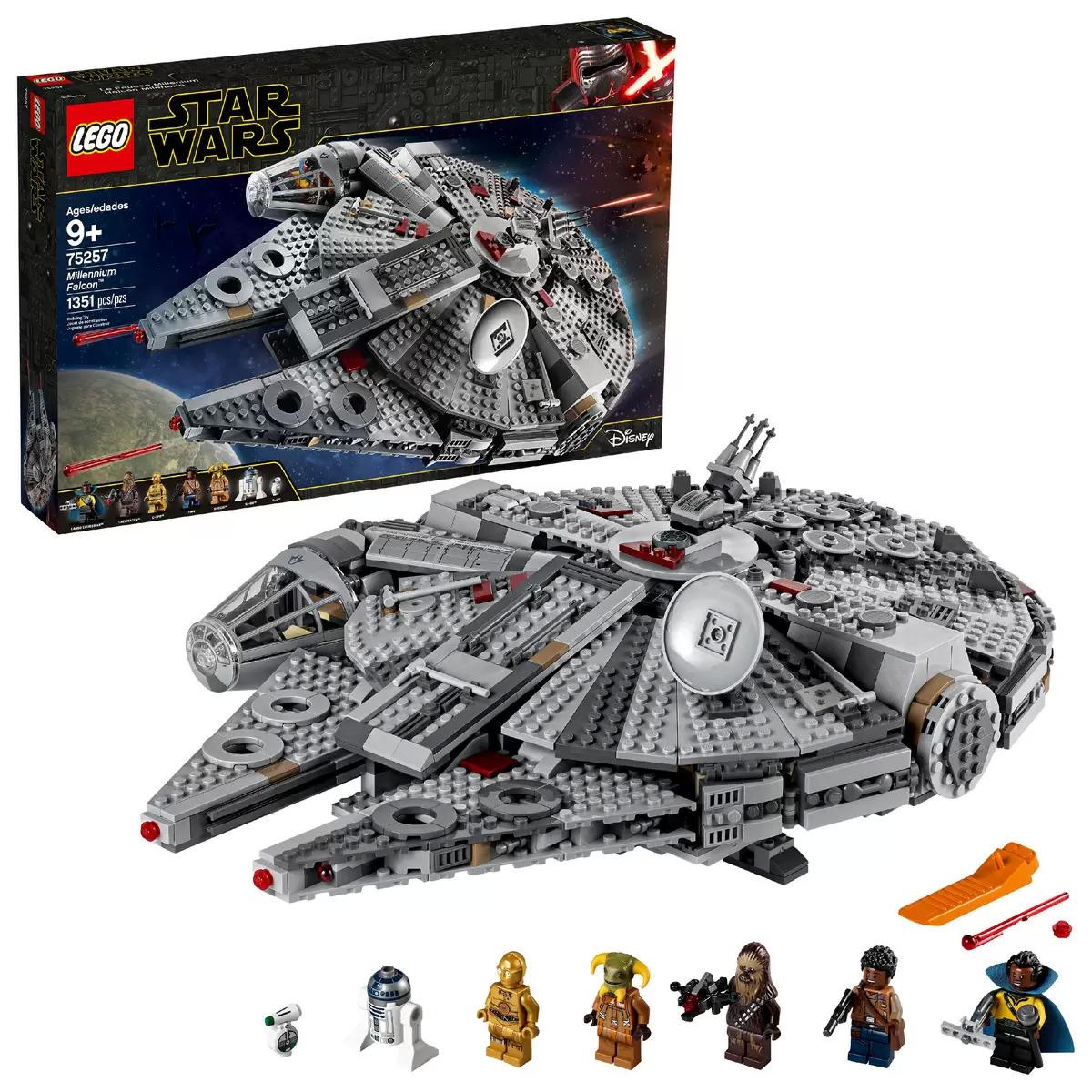 LEGO Star Wars The Rise of Skywalker Millennium Falcon Building Set for $128