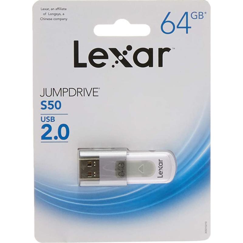 64GB Lexar S50 USB 2.0 Flash Drive for $4.99 Shipped