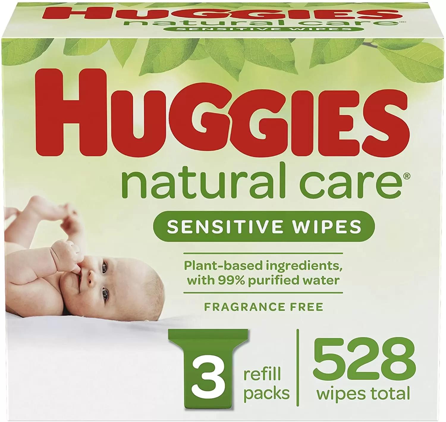 528 Huggies Natural Care Sensitive Baby Wipes for $9.75 Shipped