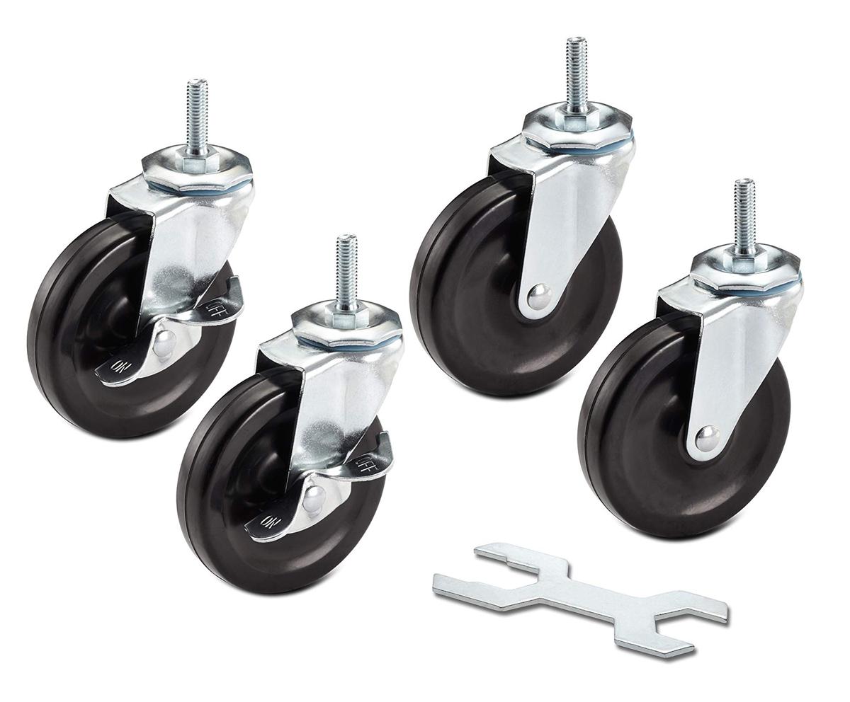 4 Honey-Can-Do 4in Caster Roller Wheels for $12.49