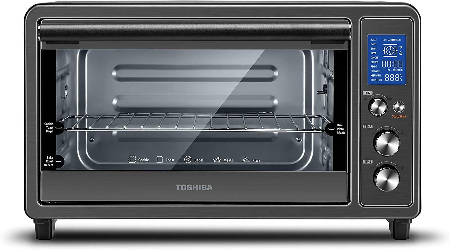 Toshiba Digital Toaster Oven with Double Infrared Heating for $59.99