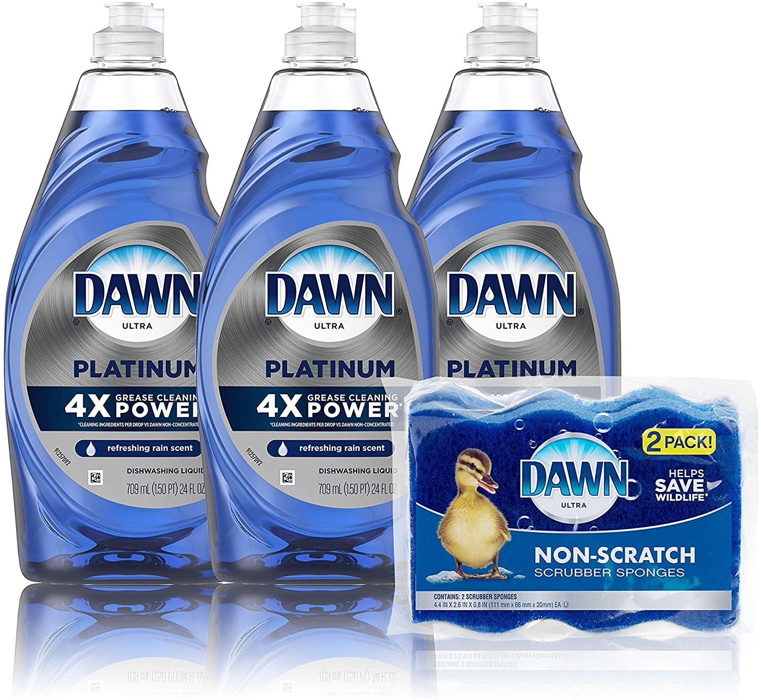 3 Dawn Ultra Platinum Liquid Dishwashing Soaps for $10.37 Shipped
