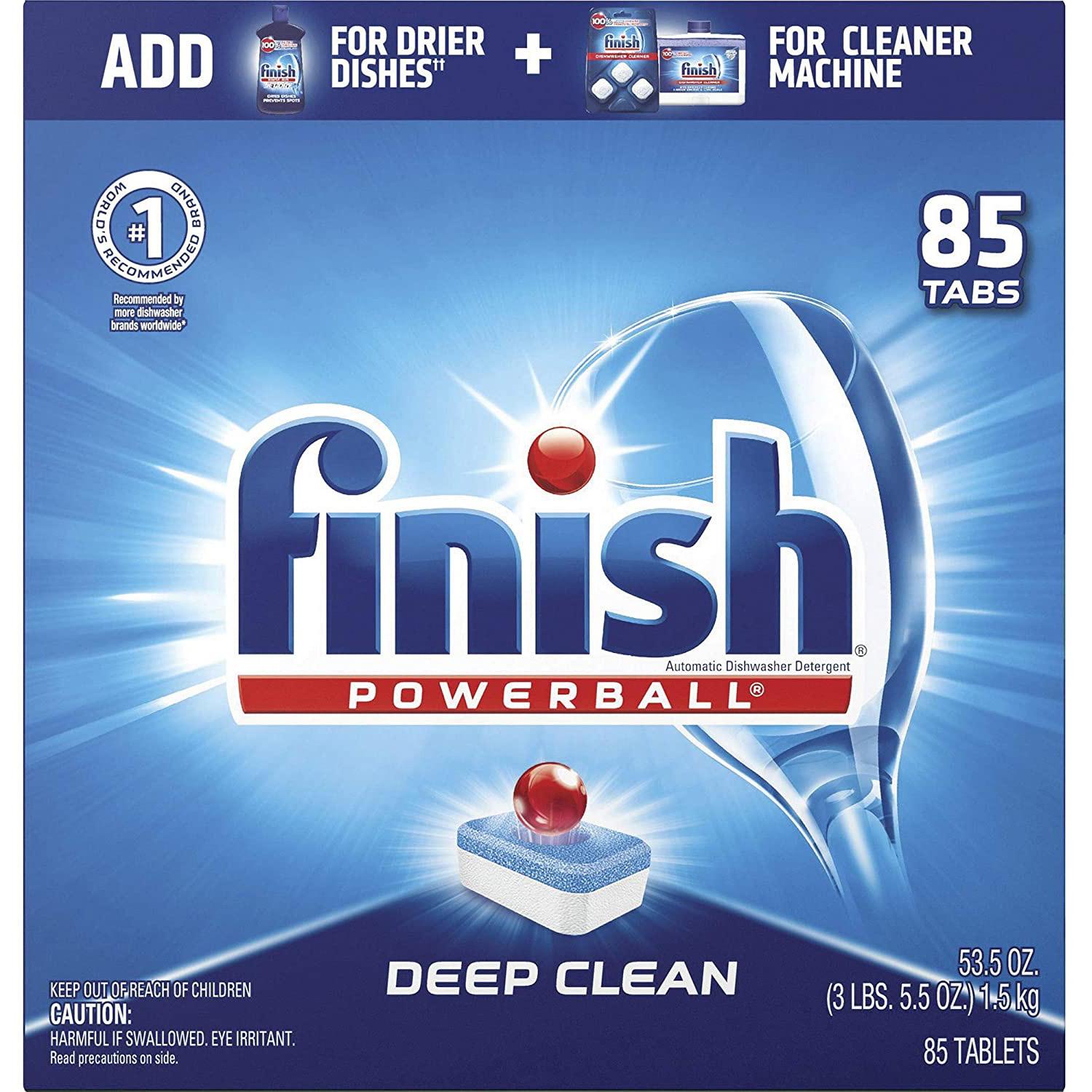 85 Finish Powerball Dishwasher Detergent Tablets for $9.59 Shipped