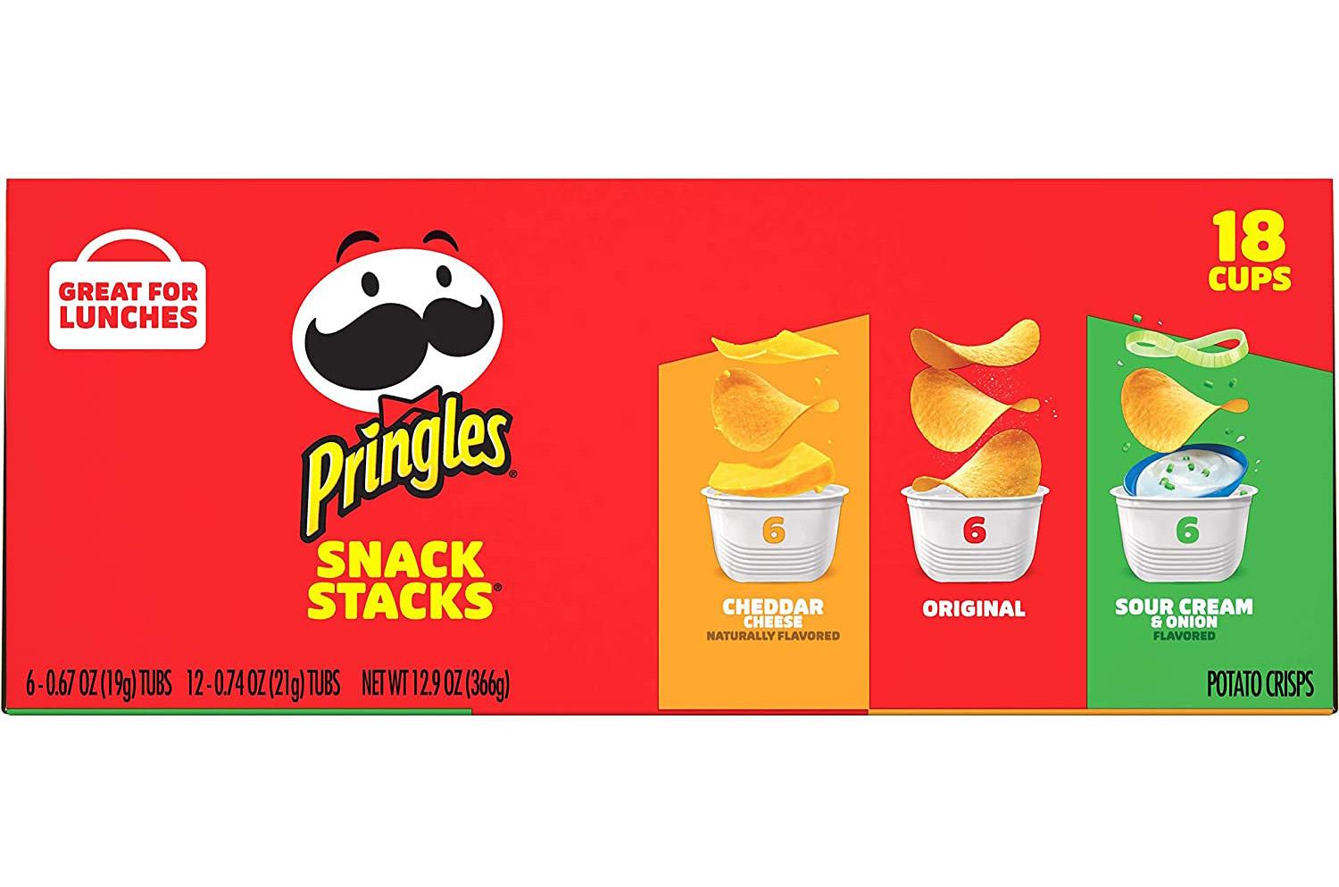 18 Pringles Snack Stacks Potato Crisps for $5.27 Shipped