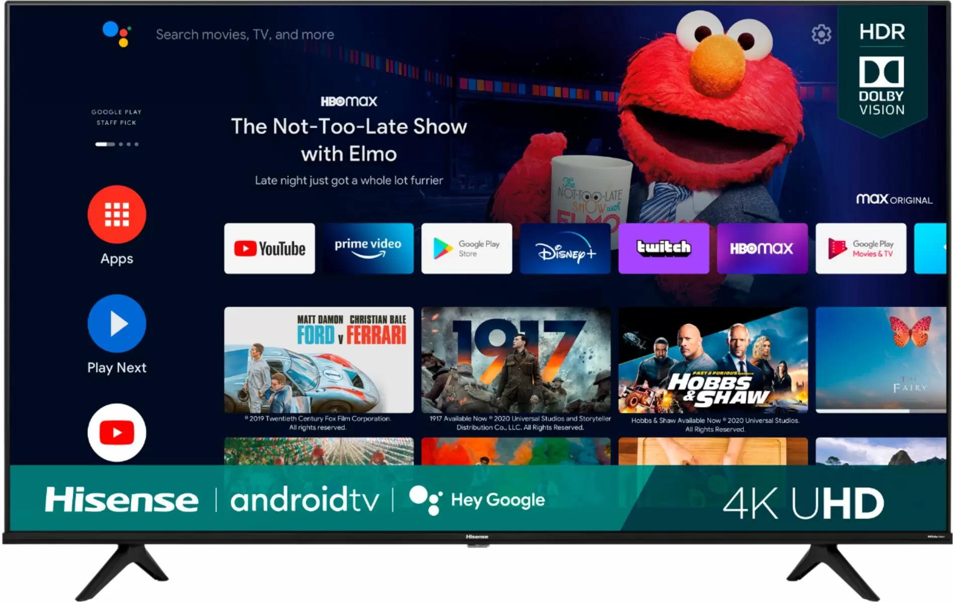 Hisense 60in Class A6G Series LED 4K UHD Smart Android TV for $399.99 Shipped