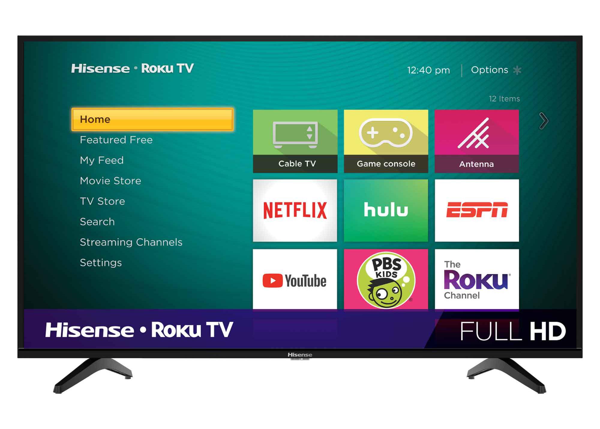 40in Hisense 40H4030F1 1080p Roku Smart LED HDTV for $178 Shipped