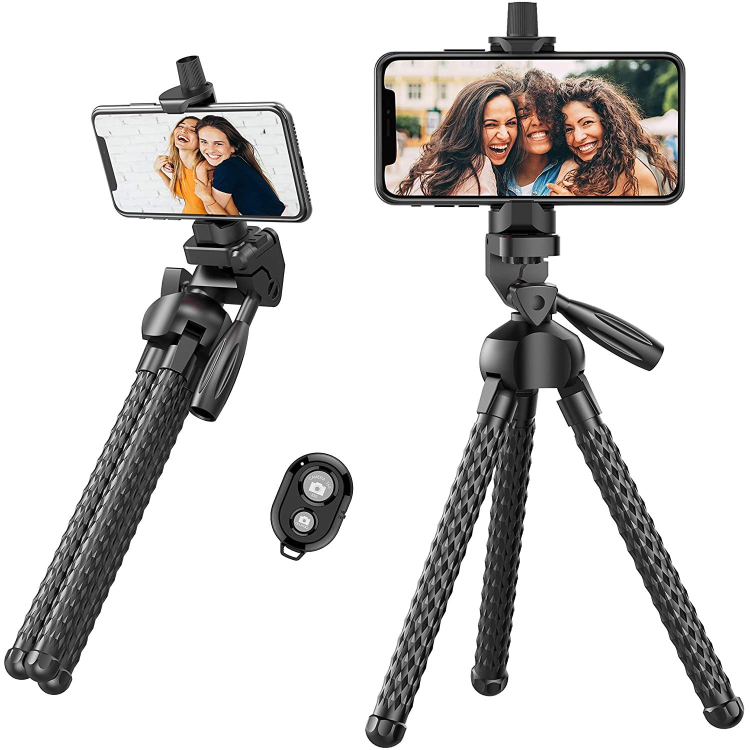 11in Outsolidep Flexible Phone Tripod Stand for $6.88
