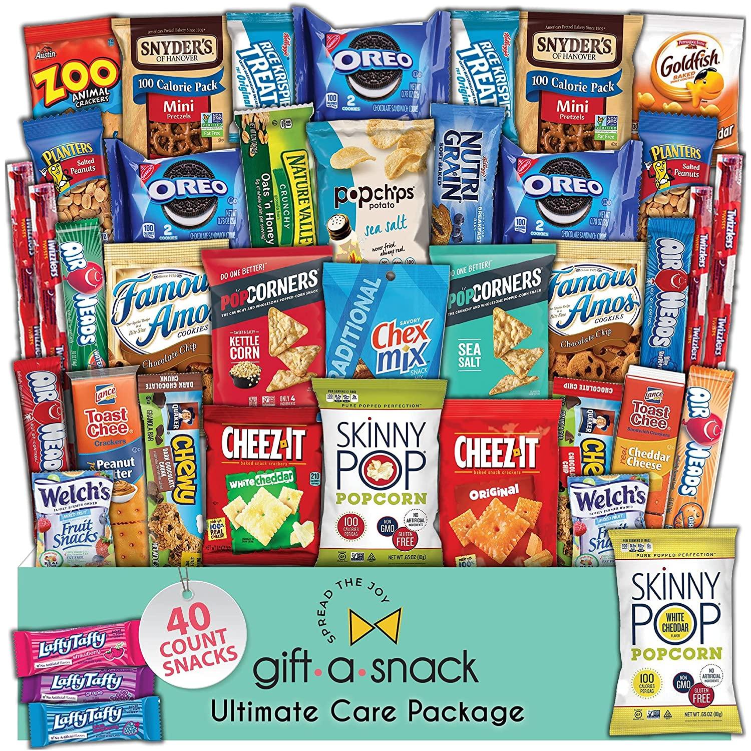 40 Snack Box Variety Pack Care Package for $16.34 Shipped