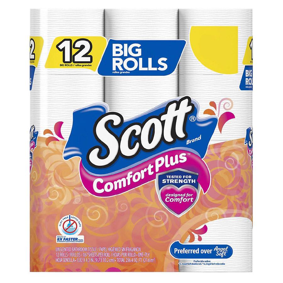 12 Scott ComfortPlus Toilet Paper Big Rolls for $3.75