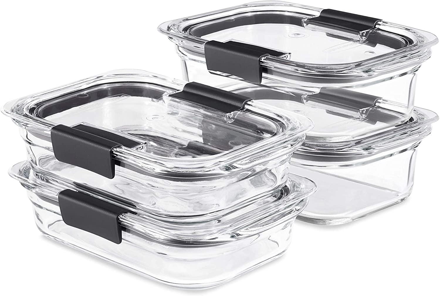 8-Piece Rubbermaid Brilliance Glass Food Storage Set for $24.81