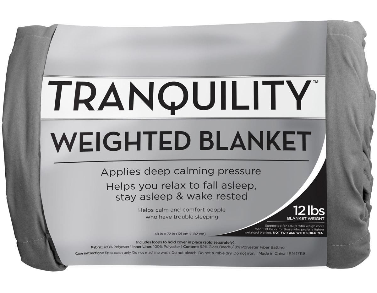 12Lbs Tranquility Weighted Blanket for $13.18