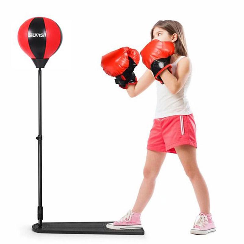 Skonyon Kids Punching Bag with Adjustable Stand and Boxing Gloves for $34.95