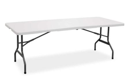Living Accents 6ft Rectangular Fold-in-Half Table for $34.99