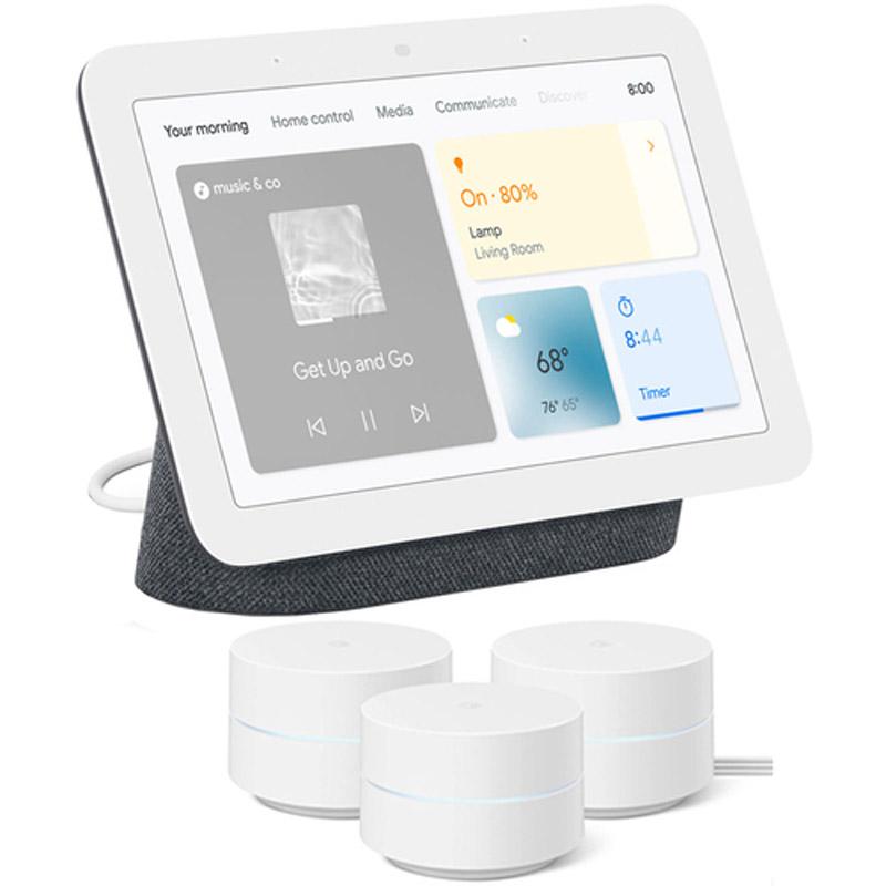 Google Nest Hub with Google Wifi Router 3 Pack for $219 Shipped