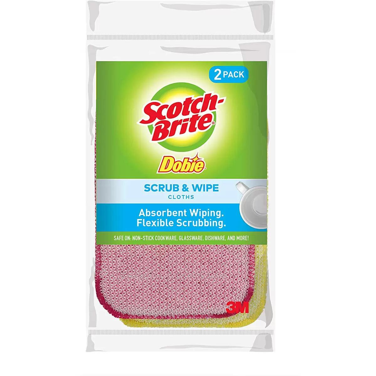 2 Scotch-Brite Dobie Scrub and Wipe Cloths for $1.95 Shipped