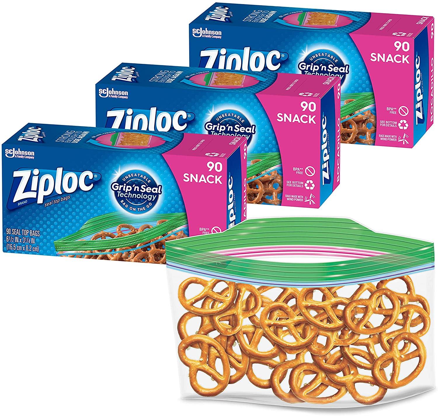 270 Ziploc Snack and Sandwich Bags for $10.09 Shipped