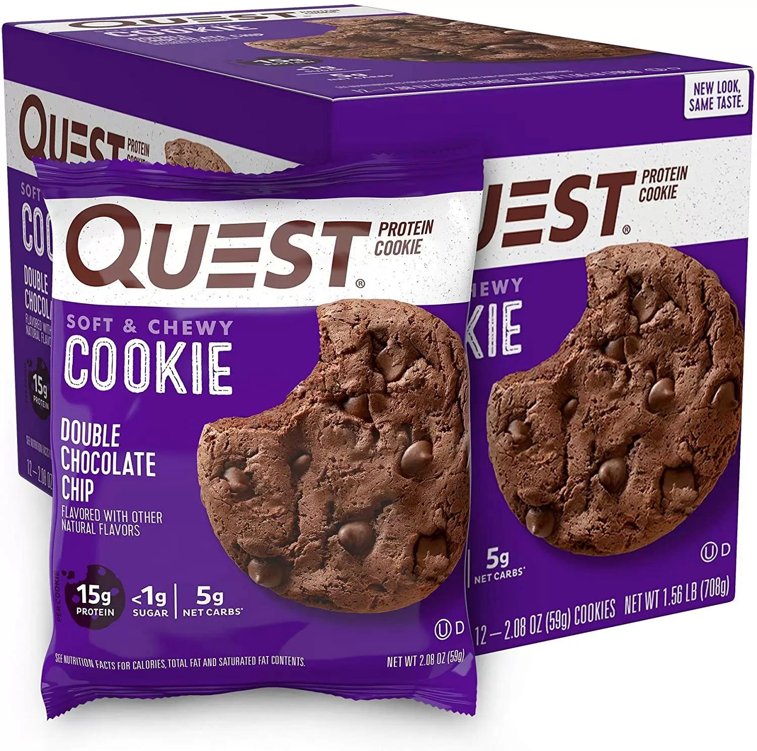 12 Quest Nutrition Double Chocolate Protein Cookies for $12.43 Shipped