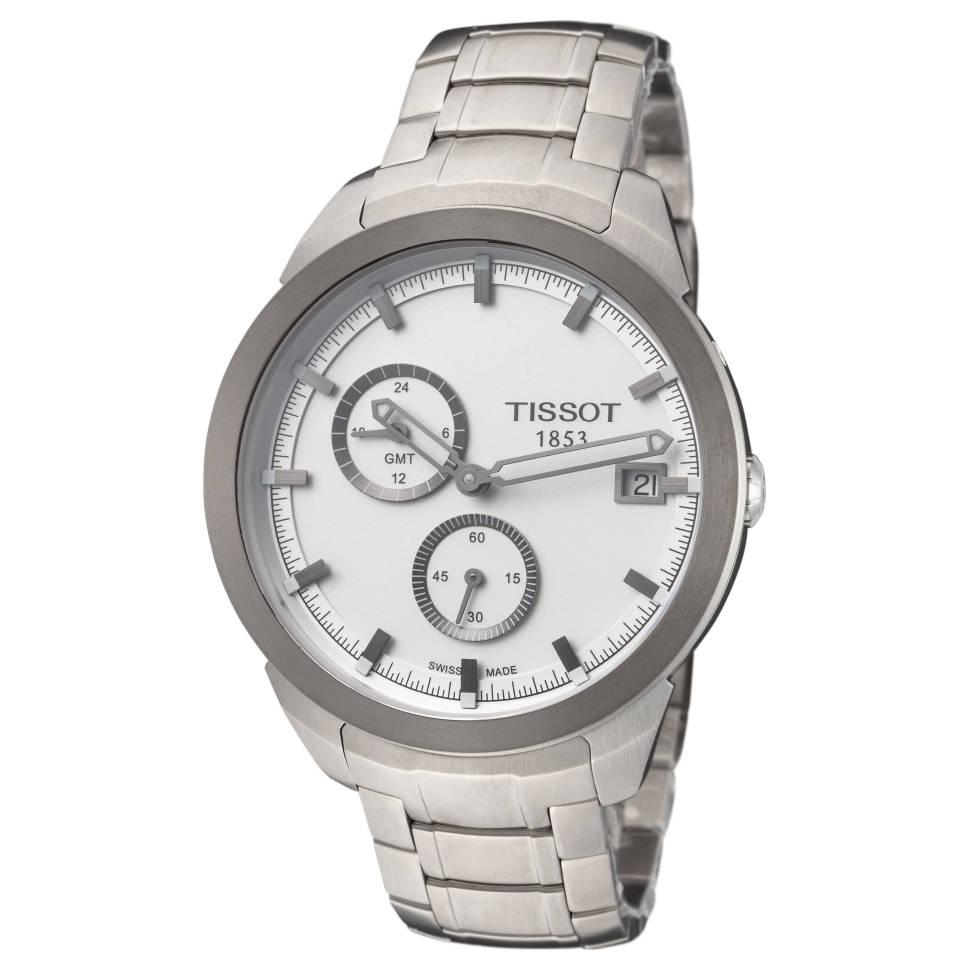 Mens Tissot Titanium GMT 43mm Bracelet Watch for $159.99 Shipped