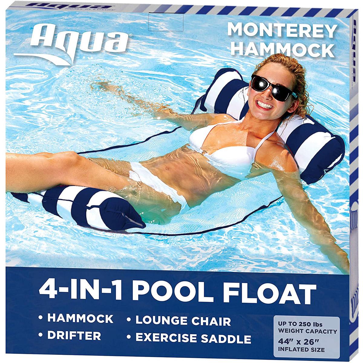 Aqua 4-in-1 Monterey Pool Hammock and Float for $10.99
