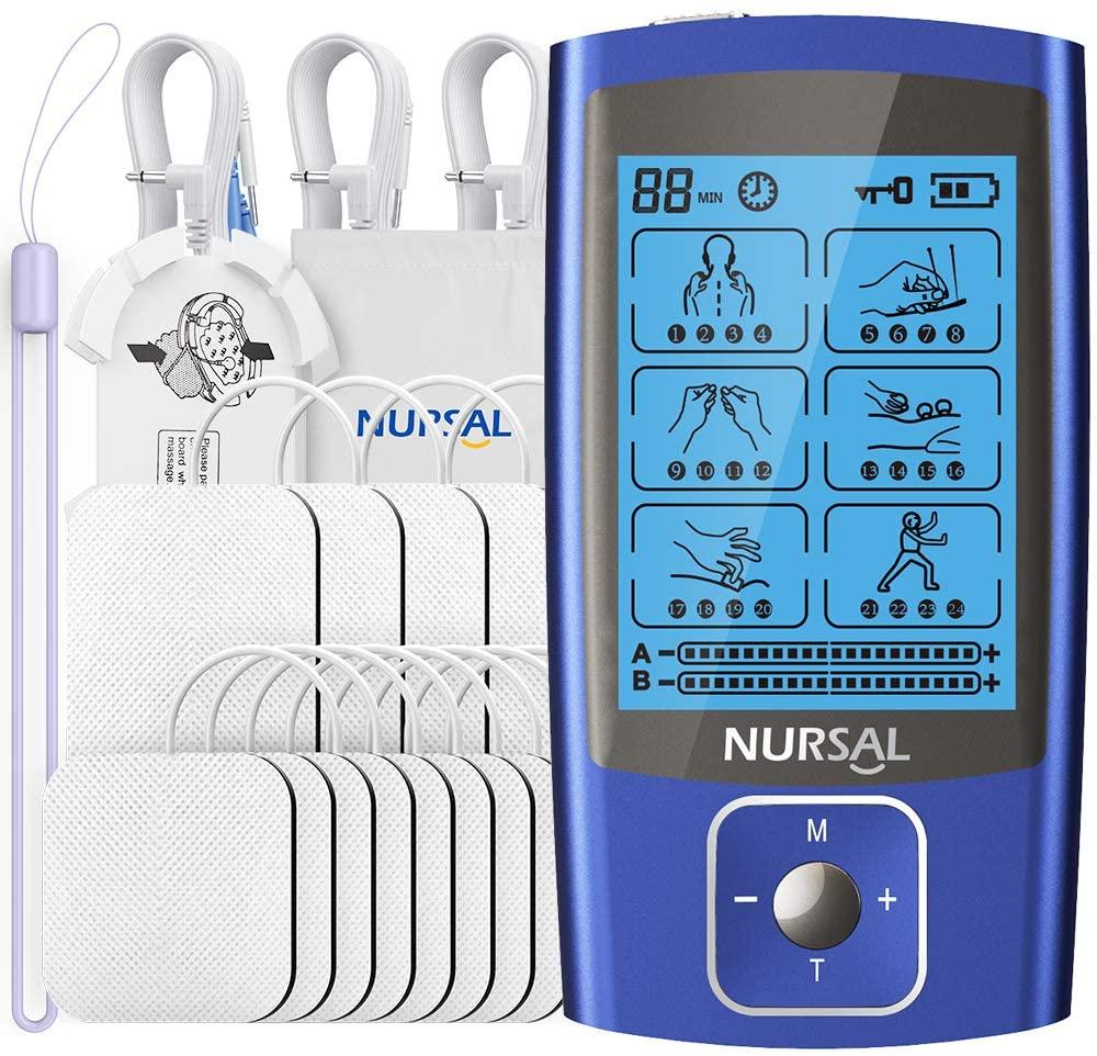 Nursal 24 Modes Dual Channel Tens EMS Unit Muscle Stimulator for $26.99 Shipped
