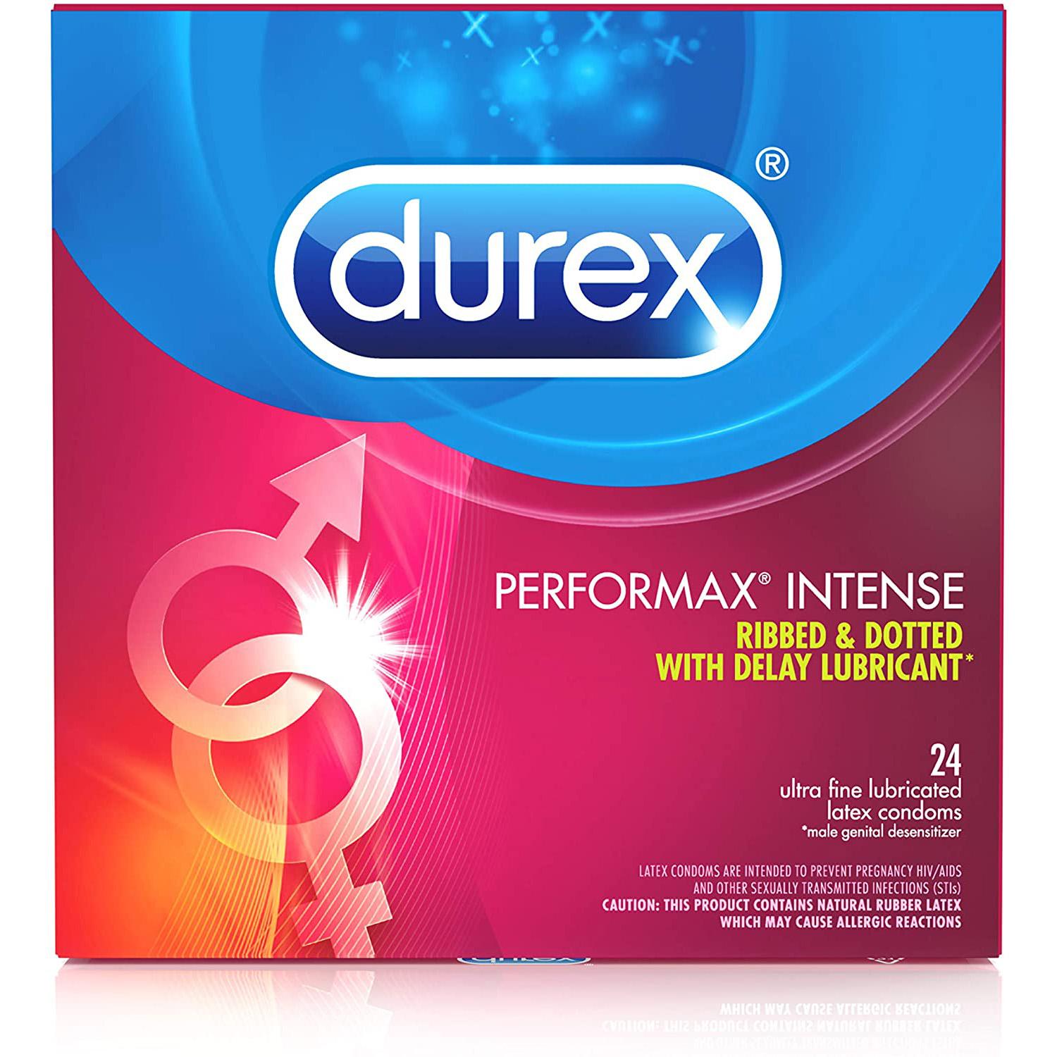 24 Durex Performax Intense Natural Rubber Latex Condoms for $9.33 Shipped