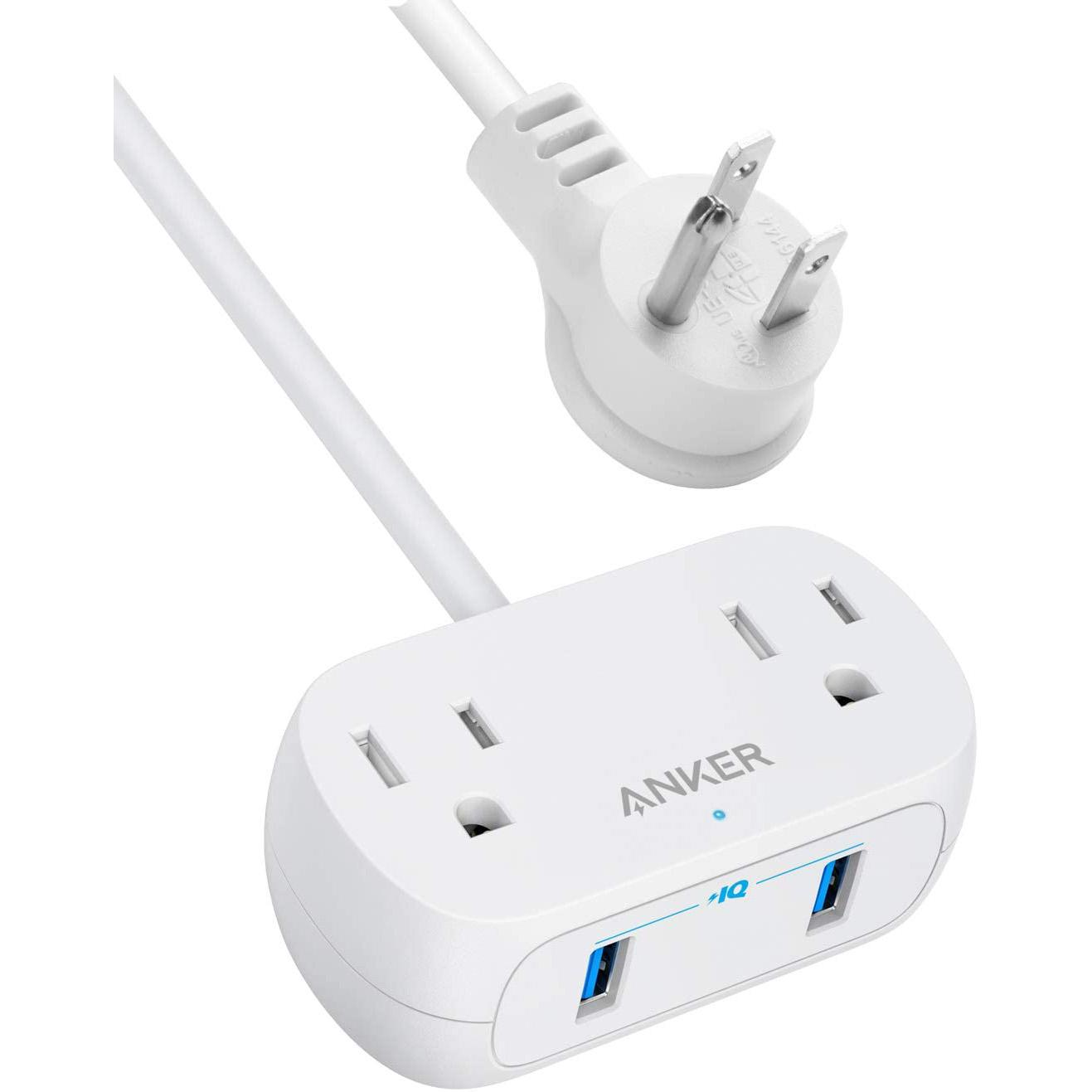 Anker 5ft Flat Plug Power Strip for $10.49