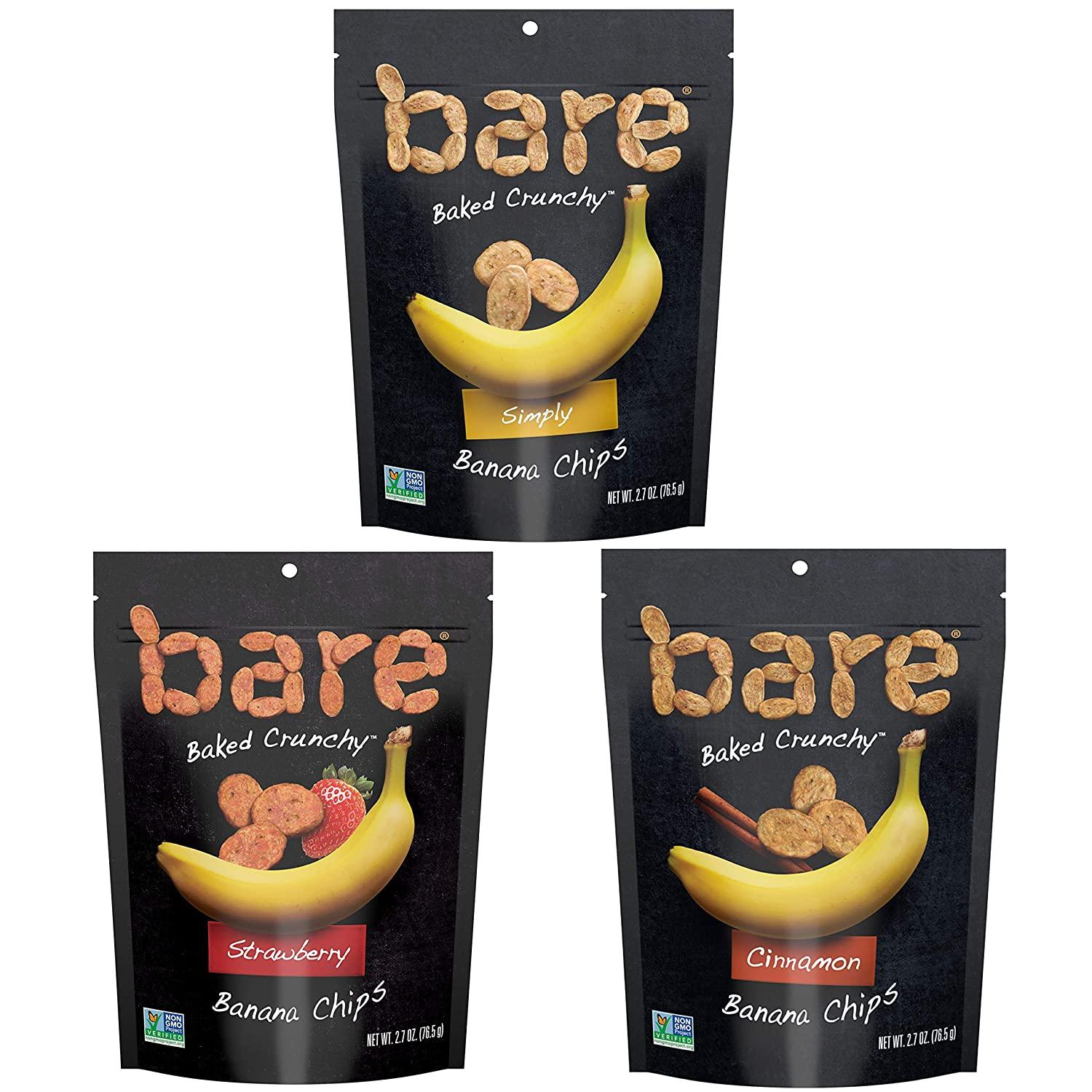 6 Bare Baked Crunchy Banana Chips Bags for $11.71