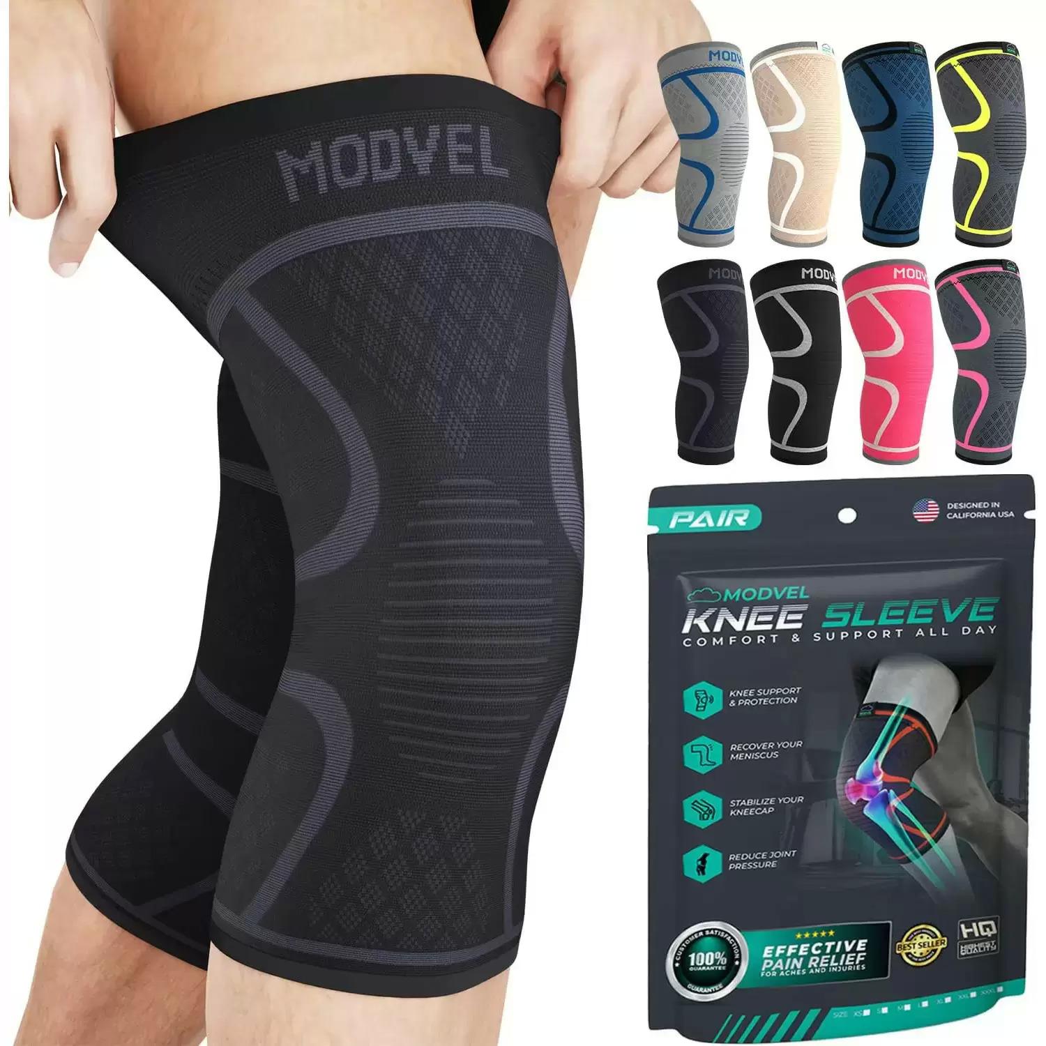 2 Modvel Knee Compression Sleeves for $9.61